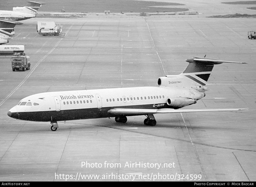 Aircraft Photo of G-AVFF | Hawker Siddeley HS-121 Trident 2E | British Airways | AirHistory.net #324599