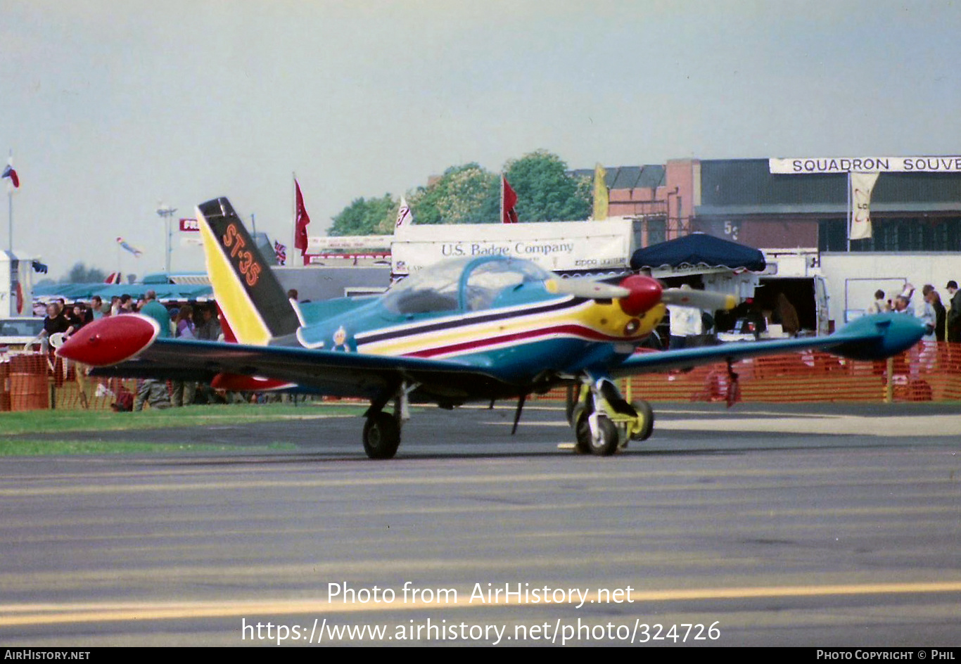 Aircraft Photo of ST-35 | SIAI-Marchetti SF-260M | Belgium - Air Force | AirHistory.net #324726