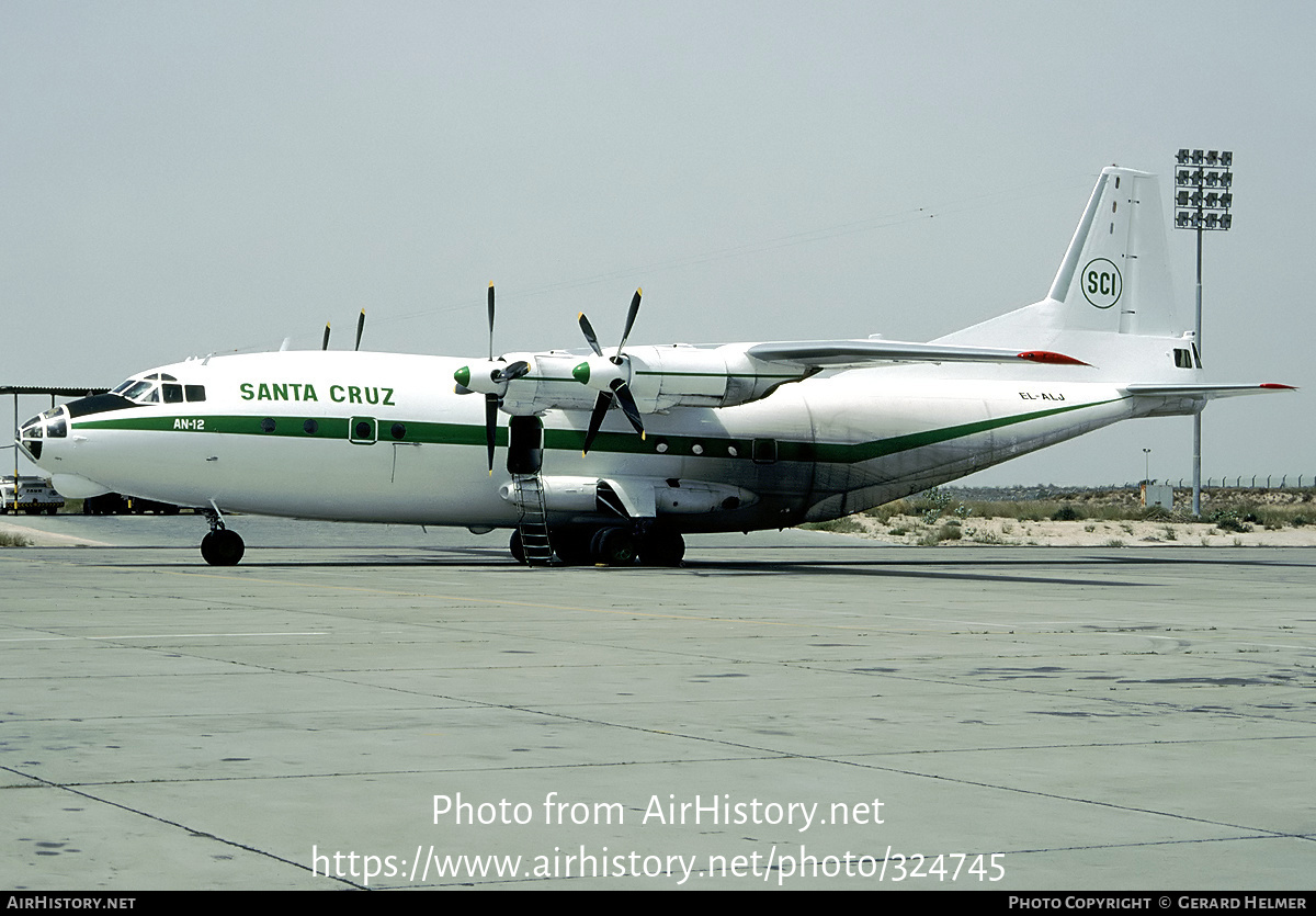 Aircraft Photo of EL-ALJ | Antonov An-12BK | Santa Cruz Imperial - SCI | AirHistory.net #324745