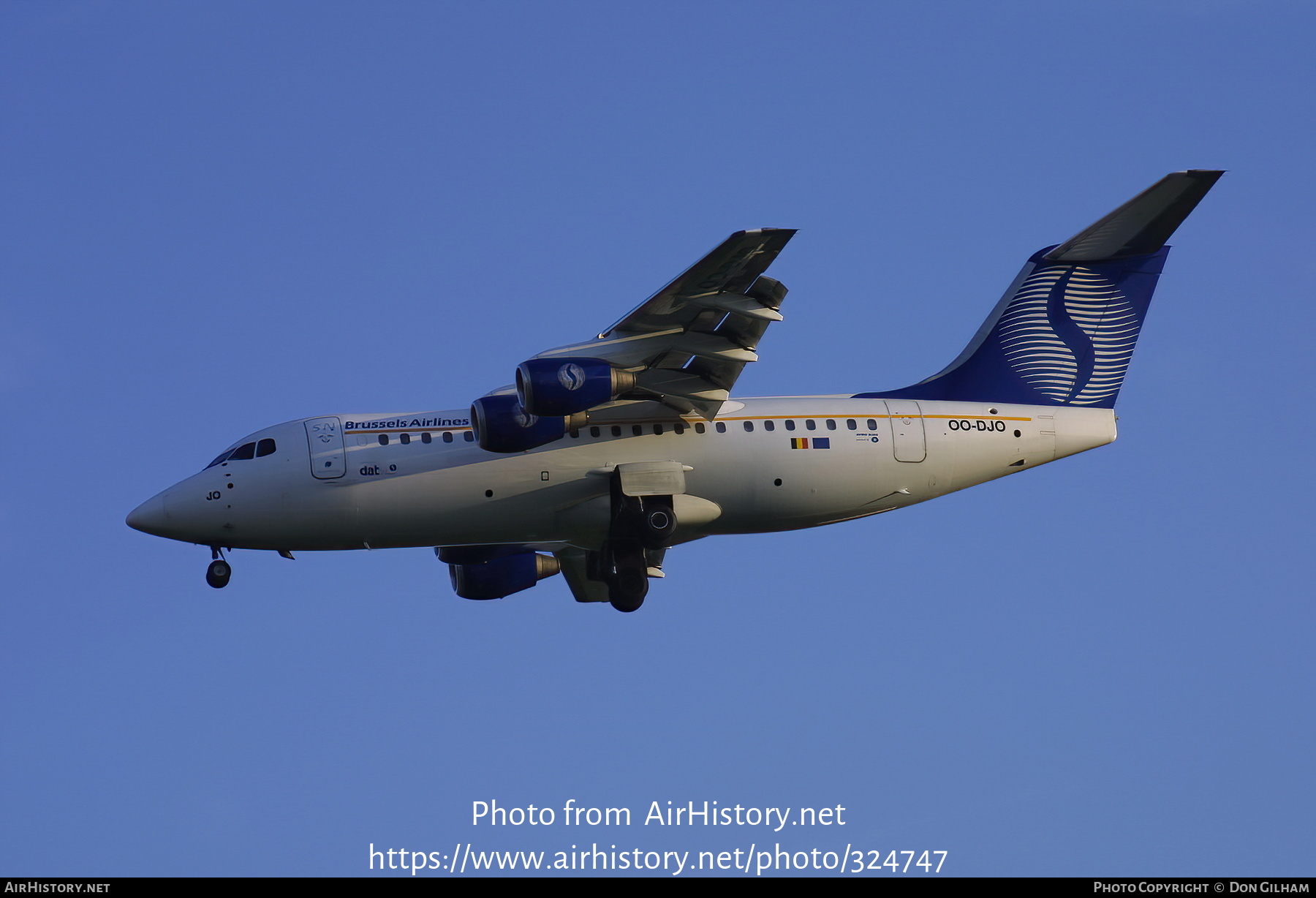 Aircraft Photo of OO-DJO | British Aerospace Avro 146-RJ85 | Brussels Airlines | AirHistory.net #324747