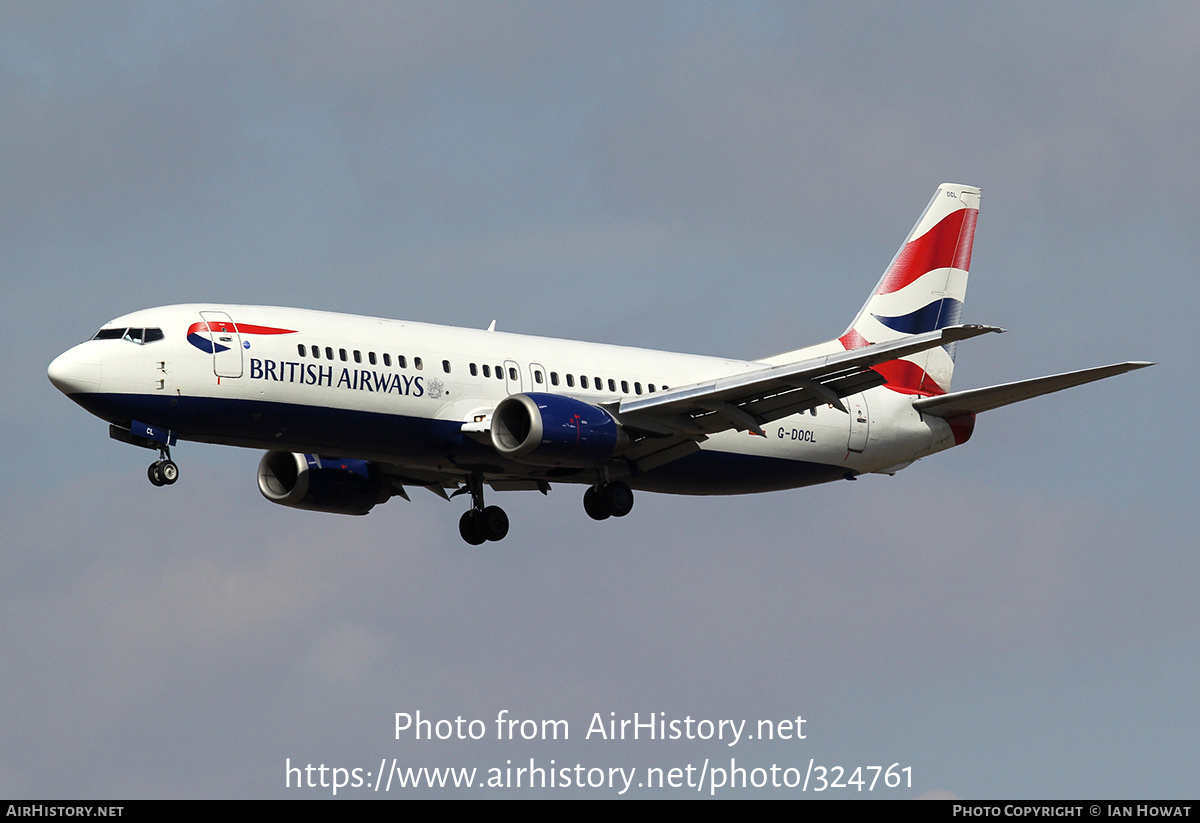 Aircraft Photo of G-DOCL | Boeing 737-436 | British Airways | AirHistory.net #324761