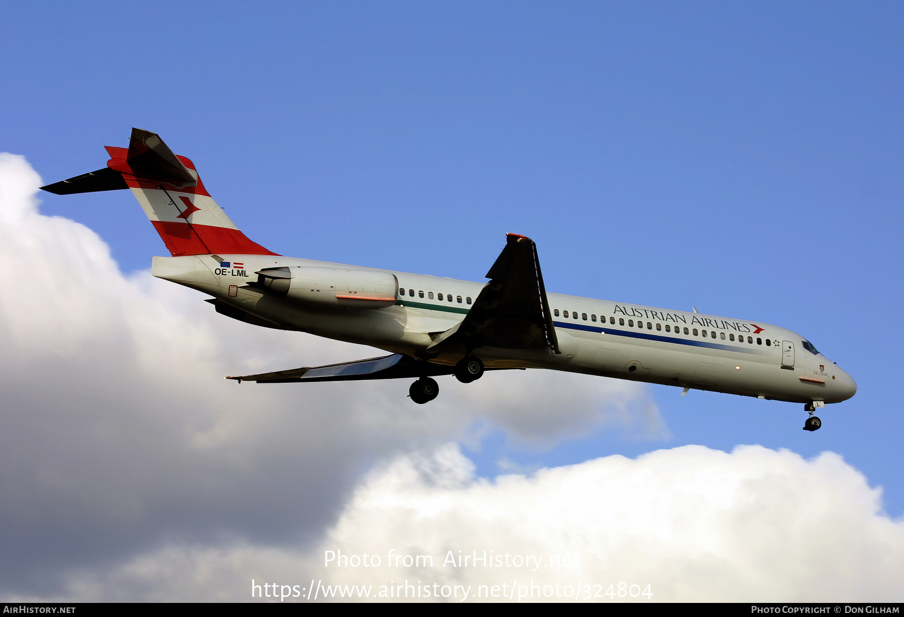 Aircraft Photo of OE-LML | McDonnell Douglas MD-87 (DC-9-87) | Austrian Airlines | AirHistory.net #324804