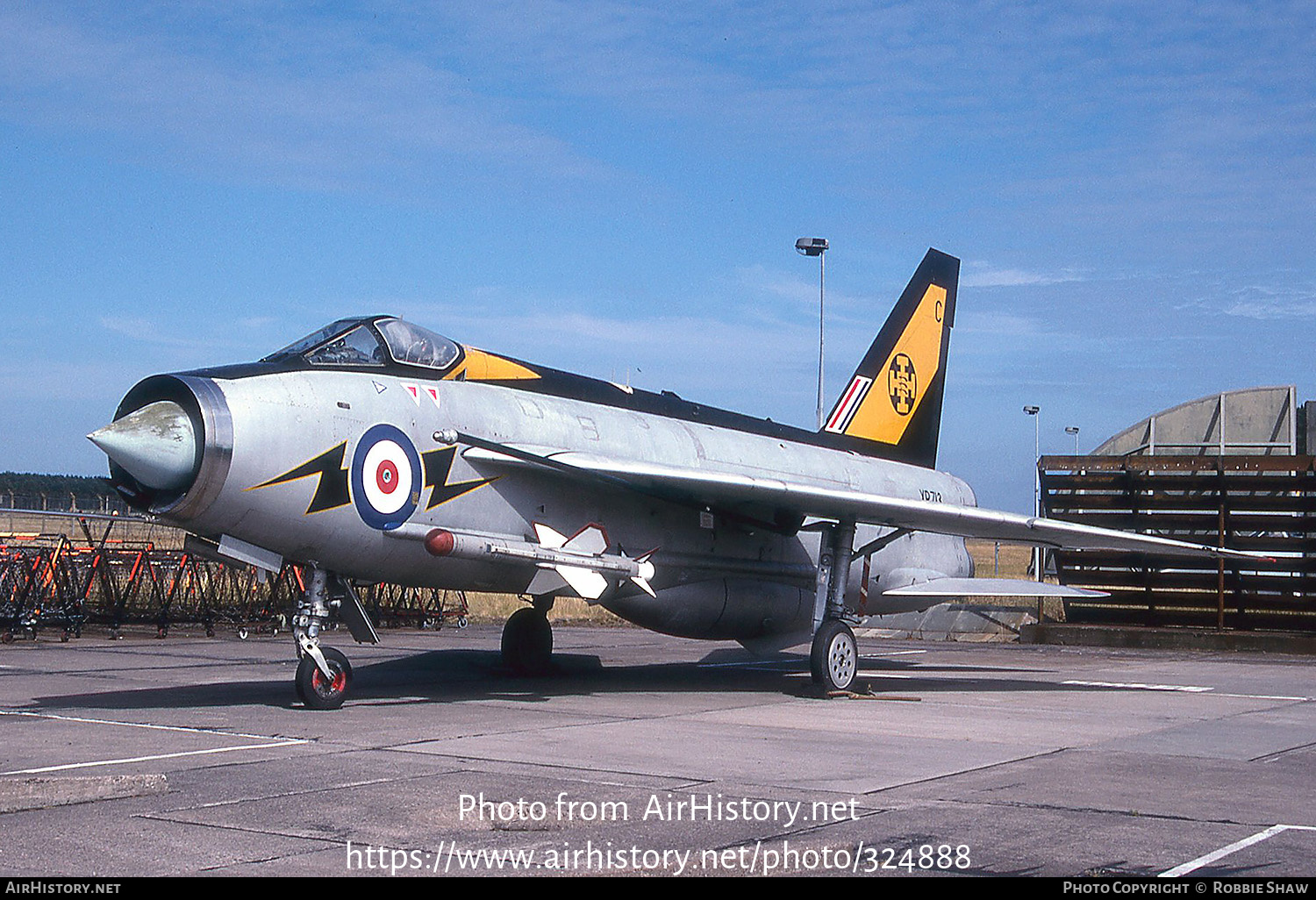 Aircraft Photo of XR713 | English Electric Lightning F3 | UK - Air Force | AirHistory.net #324888