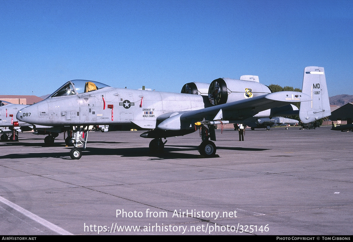 Aircraft Photo of 79-0087 | Fairchild A-10A Thunderbolt II | USA - Air Force | AirHistory.net #325146