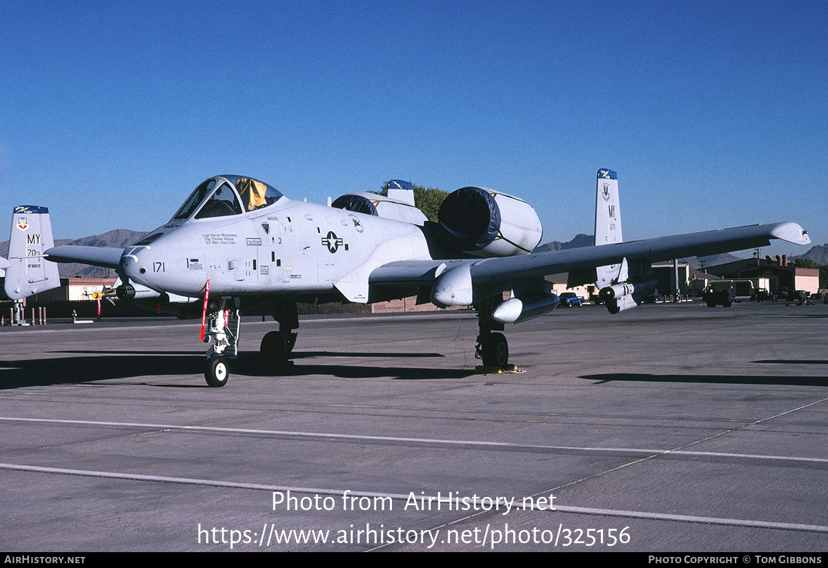 Aircraft Photo of 80-0171 / AF80-171 | Fairchild A-10A Thunderbolt II | USA - Air Force | AirHistory.net #325156