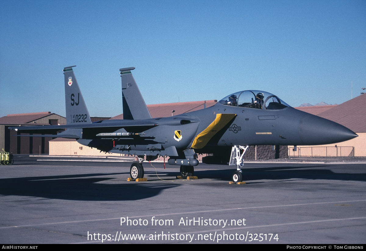 Aircraft Photo of 90-0232 / AF90-0232 | McDonnell Douglas F-15E Strike Eagle | USA - Air Force | AirHistory.net #325174