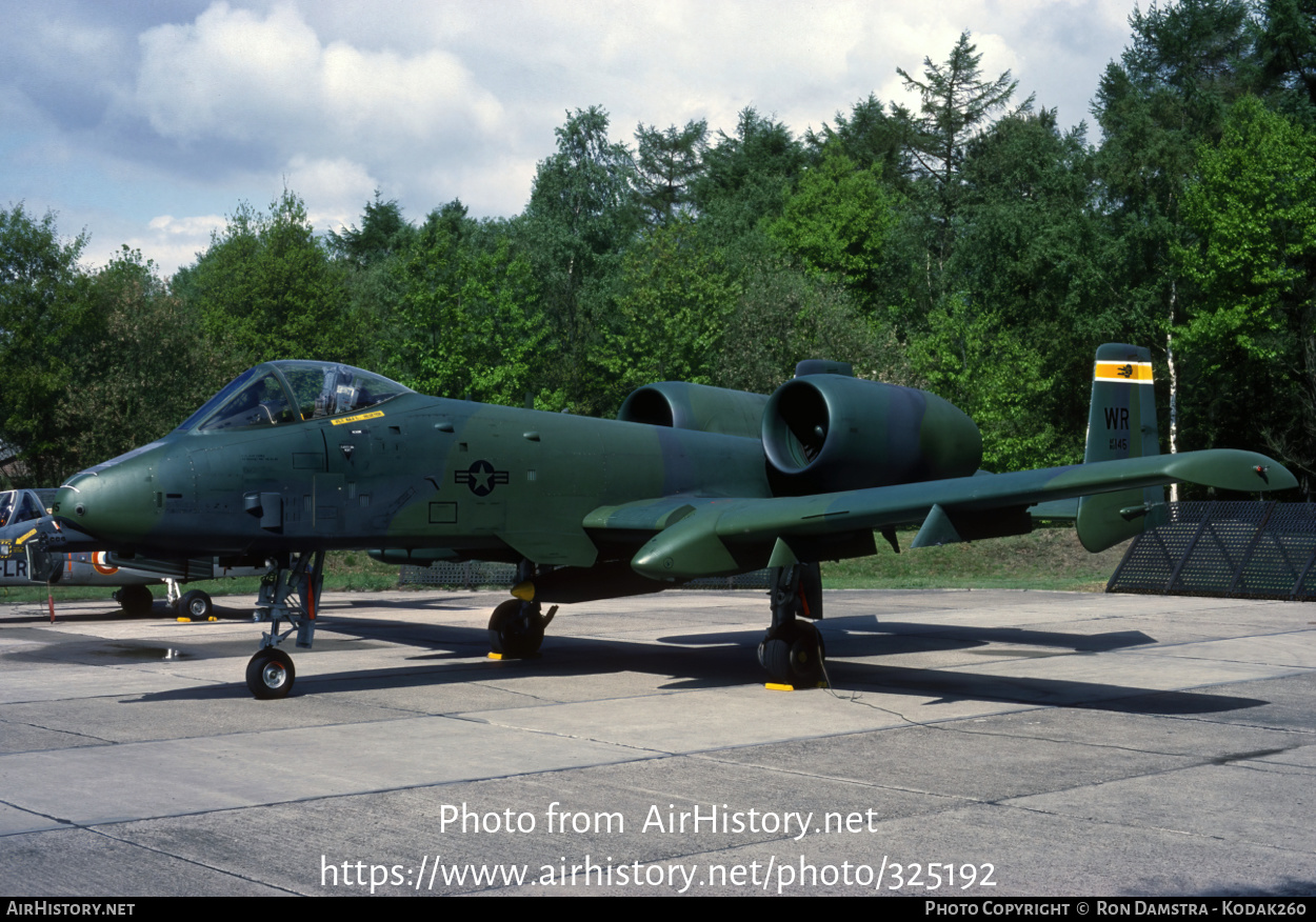 Aircraft Photo of 80-0145 / AF80-145 | Fairchild A-10A Thunderbolt II | USA - Air Force | AirHistory.net #325192