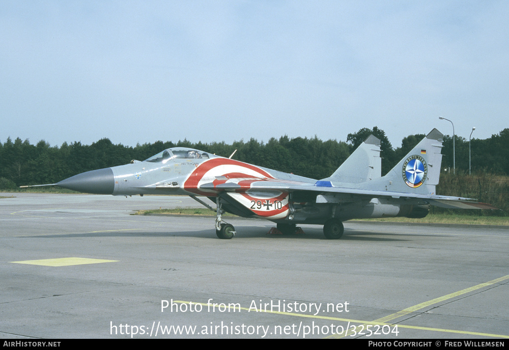 Aircraft Photo of 2910 | Mikoyan-Gurevich MiG-29G (9-12A) | Germany - Air Force | AirHistory.net #325204