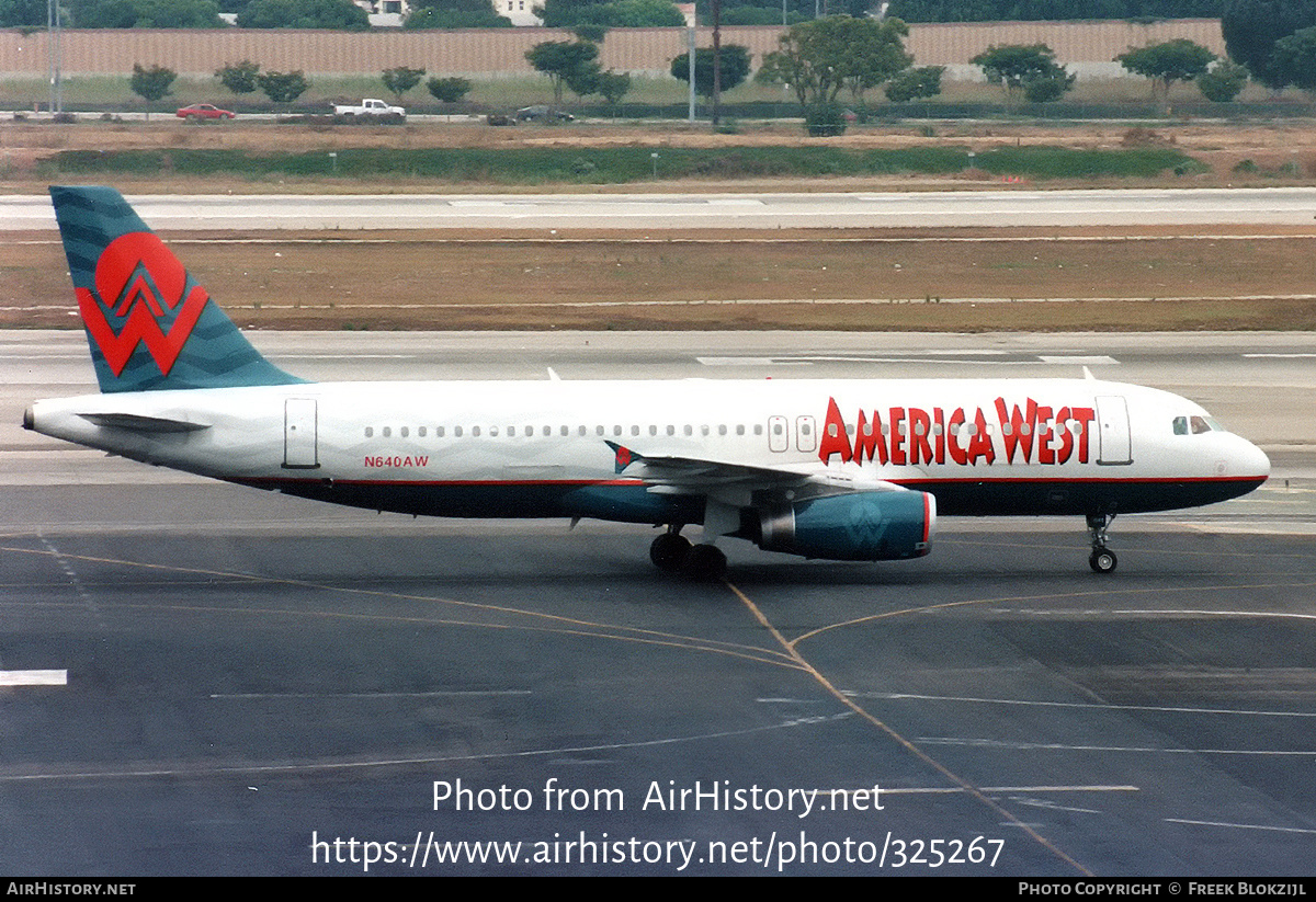 Aircraft Photo of N640AW | Airbus A320-232 | America West Airlines | AirHistory.net #325267