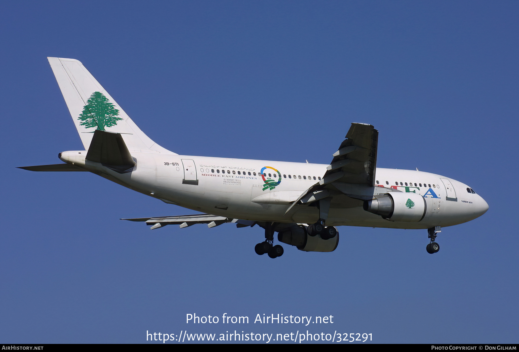 Aircraft Photo of 3B-STI | Airbus A310-222 | MEA - Middle East Airlines | AirHistory.net #325291