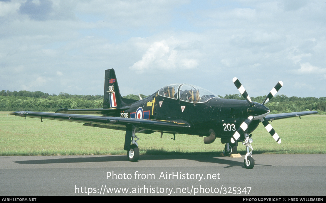 Aircraft Photo of ZF203 | Short S-312 Tucano T1 | UK - Air Force | AirHistory.net #325347