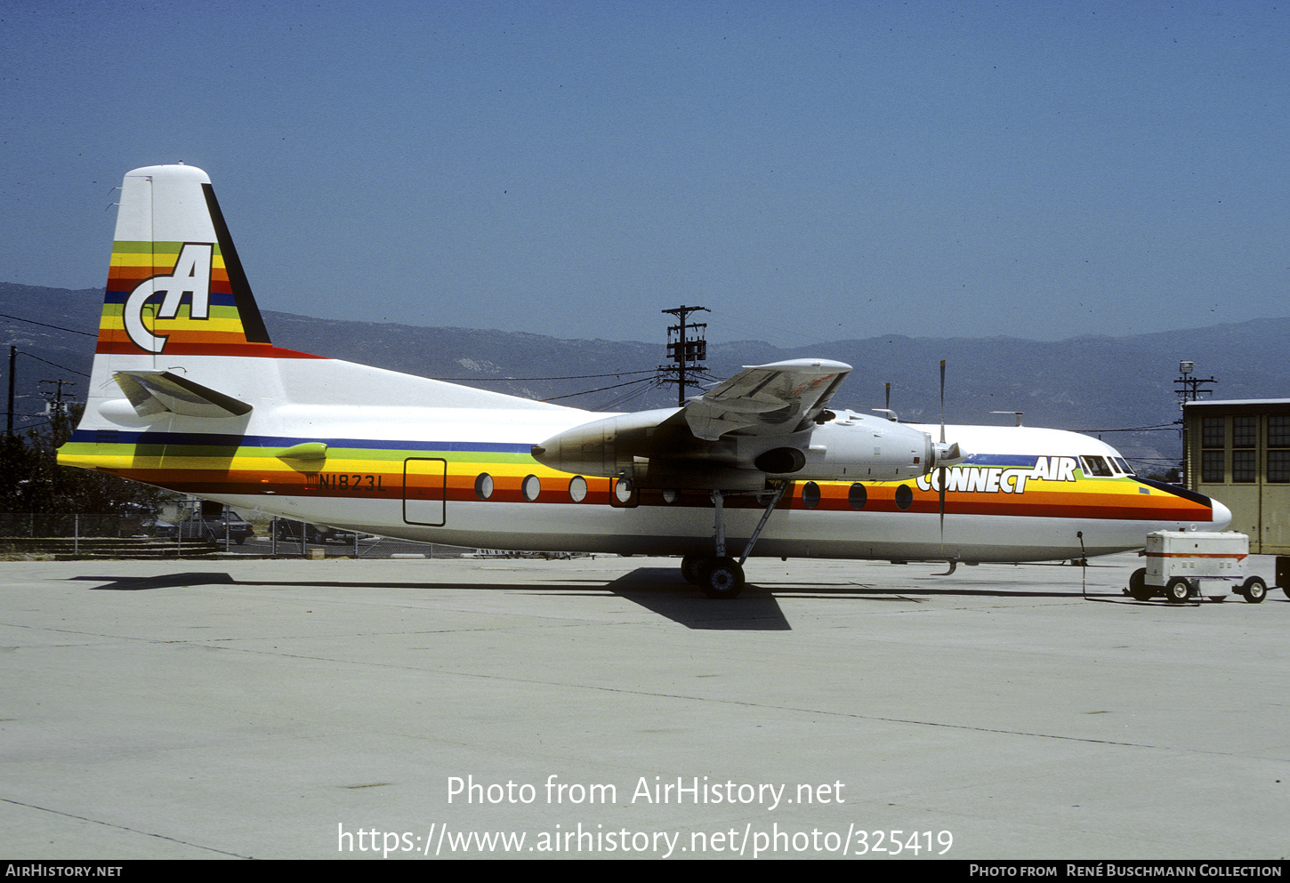 Aircraft Photo of N1823L | Fairchild F-27F | Connect Air | AirHistory.net #325419