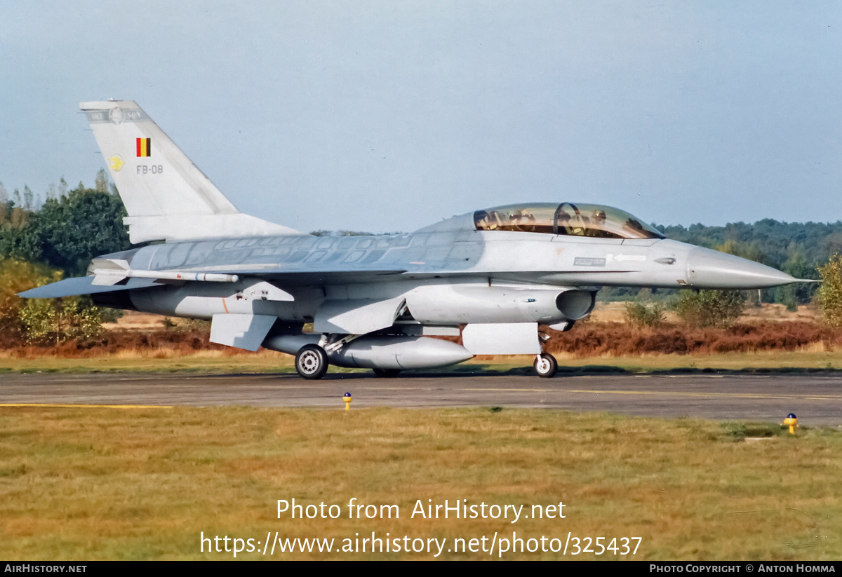 Aircraft Photo of FB08 | General Dynamics F-16B Fighting Falcon | Belgium - Air Force | AirHistory.net #325437