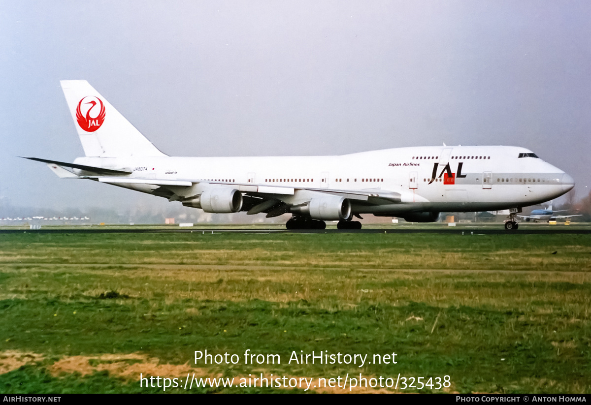 Aircraft Photo of JA8074 | Boeing 747-446 | Japan Airlines - JAL | AirHistory.net #325438