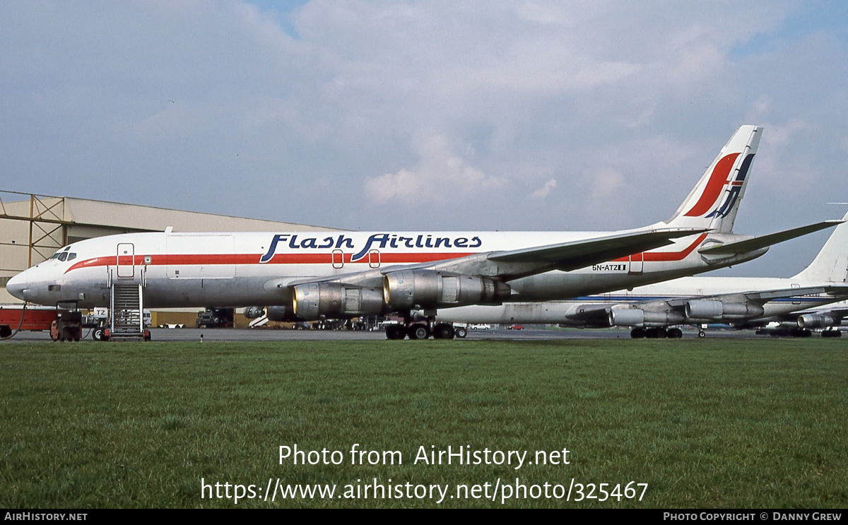 Aircraft Photo of 5N-ATZ | McDonnell Douglas DC-8-55CF Jet Trader | Flash Airlines | AirHistory.net #325467