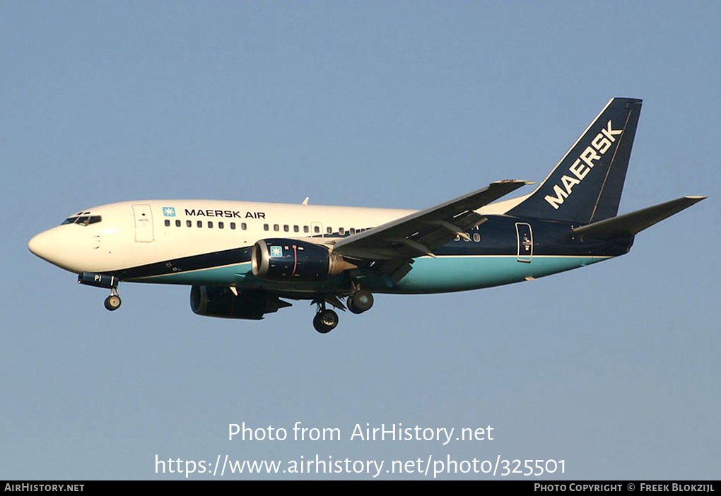 Aircraft Photo of OY-API | Boeing 737-5L9 | Maersk Air | AirHistory.net #325501