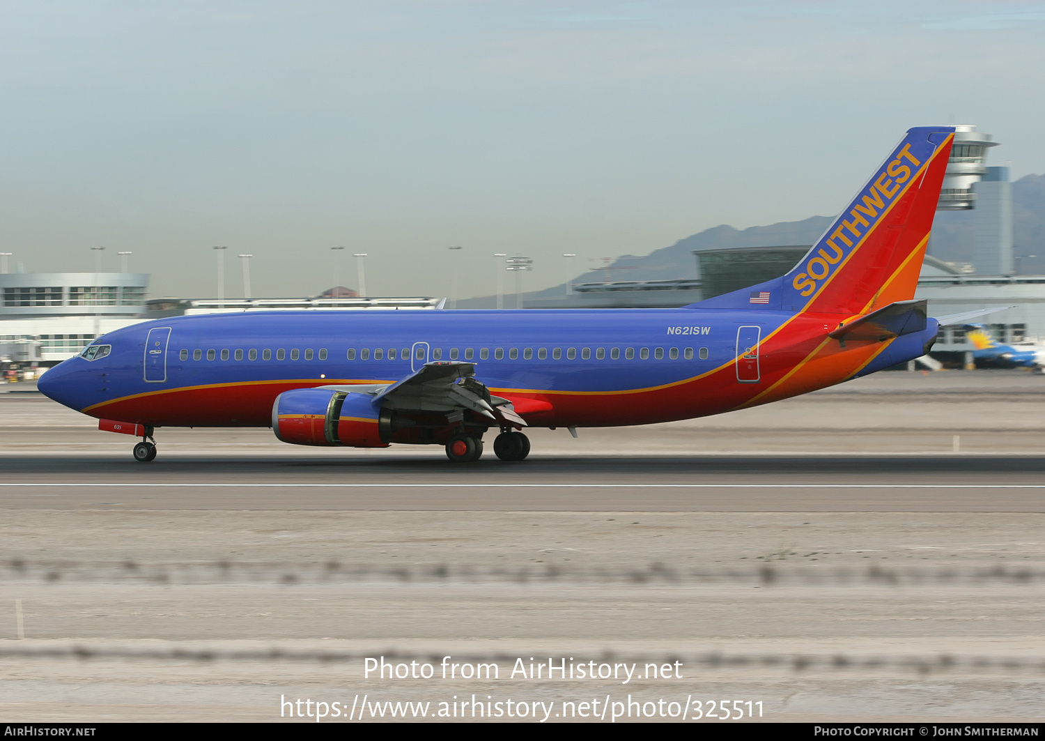 Aircraft Photo of N621SW | Boeing 737-3H4 | Southwest Airlines | AirHistory.net #325511