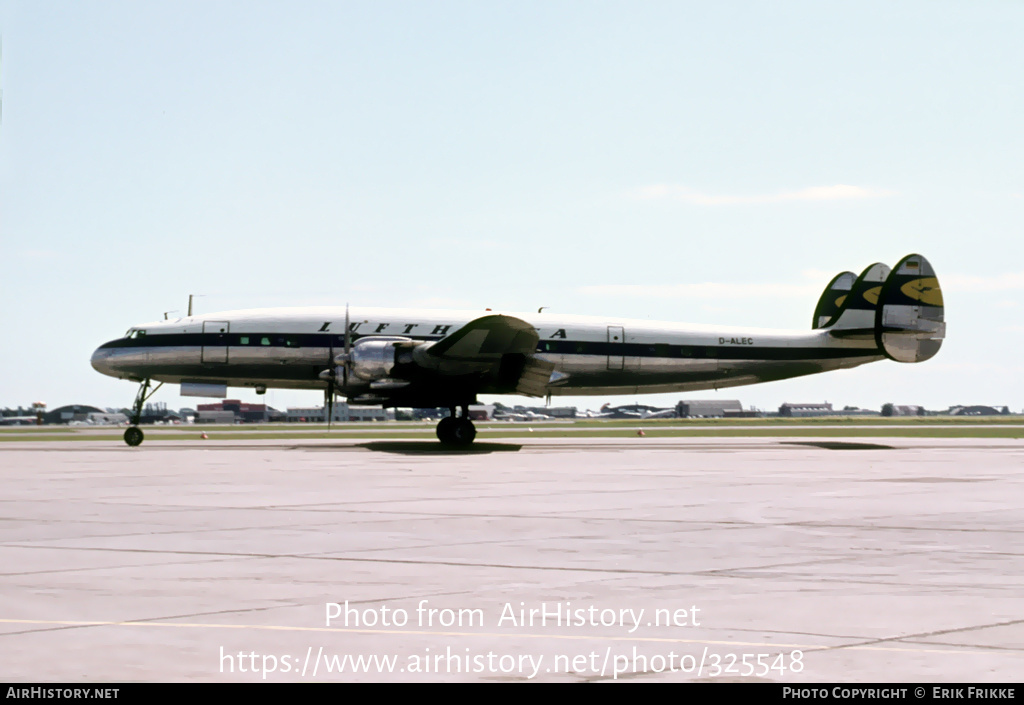 Aircraft Photo of D-ALEC | Lockheed L-1049G Super Constellation | Lufthansa | AirHistory.net #325548