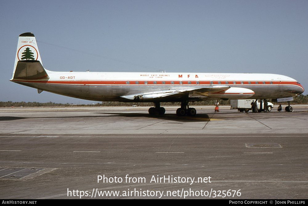 Aircraft Photo of OD-ADT | De Havilland D.H. 106 Comet 4C | MEA - Middle East Airlines | AirHistory.net #325676