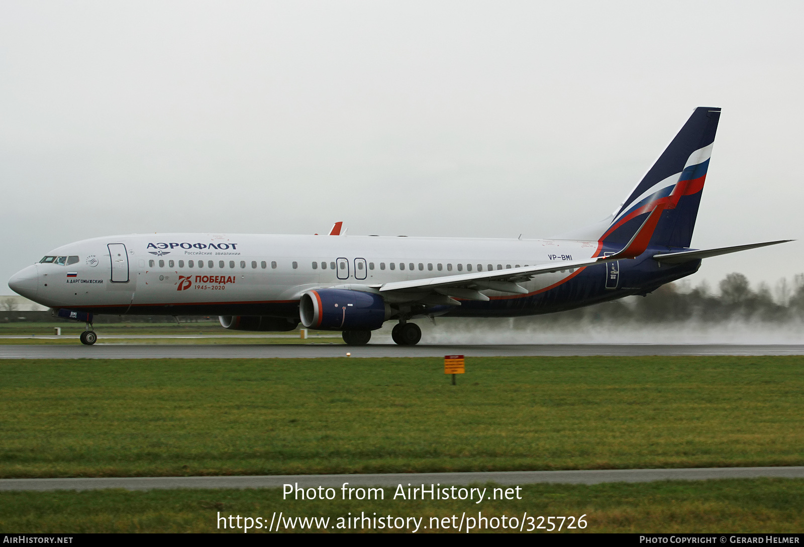 Aircraft Photo of VP-BMI | Boeing 737-8LJ | Aeroflot - Russian Airlines | AirHistory.net #325726