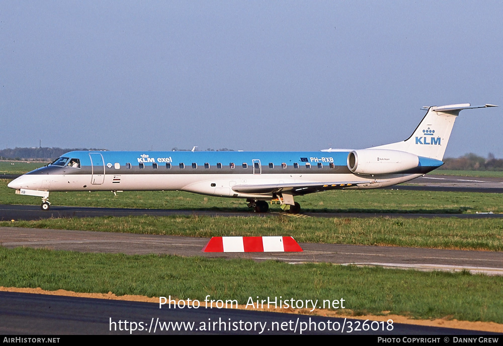 Aircraft Photo of PH-RXB | Embraer ERJ-145MP (EMB-145MP) | KLM Exel | AirHistory.net #326018