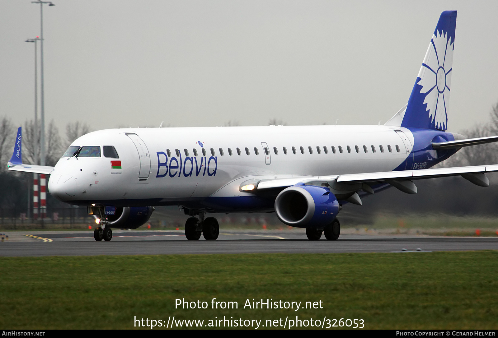 Aircraft Photo of EW-545PO | Embraer 195LR (ERJ-190-200LR) | Belavia | AirHistory.net #326053