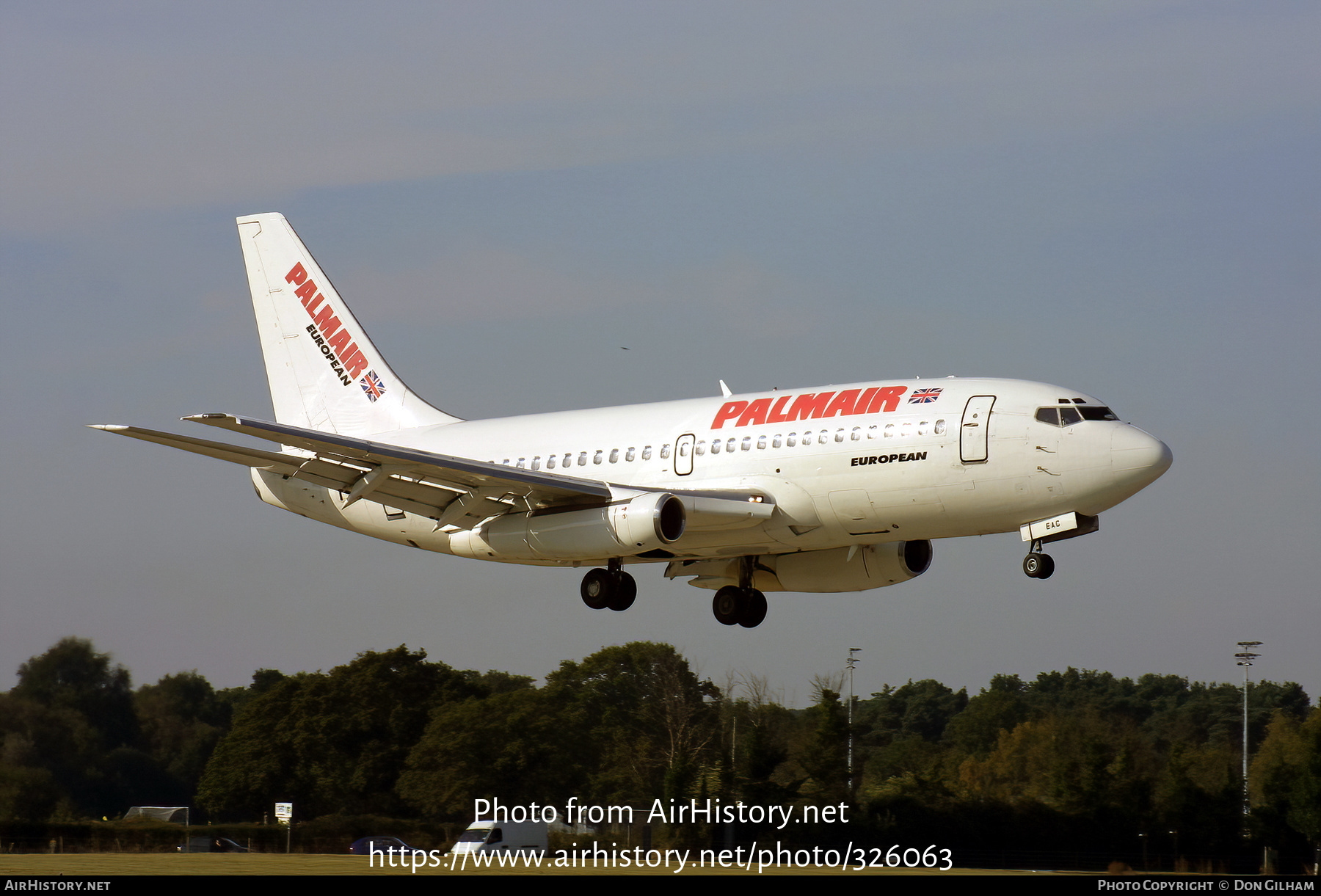 Aircraft Photo of G-CEAC | Boeing 737-229/Adv | Palmair | AirHistory.net #326063