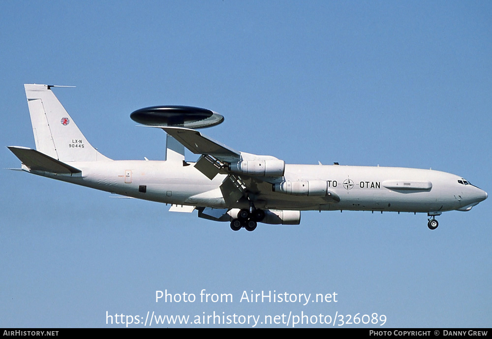 Aircraft Photo of LX-N90445 | Boeing E-3A Sentry | Luxembourg - NATO | AirHistory.net #326089