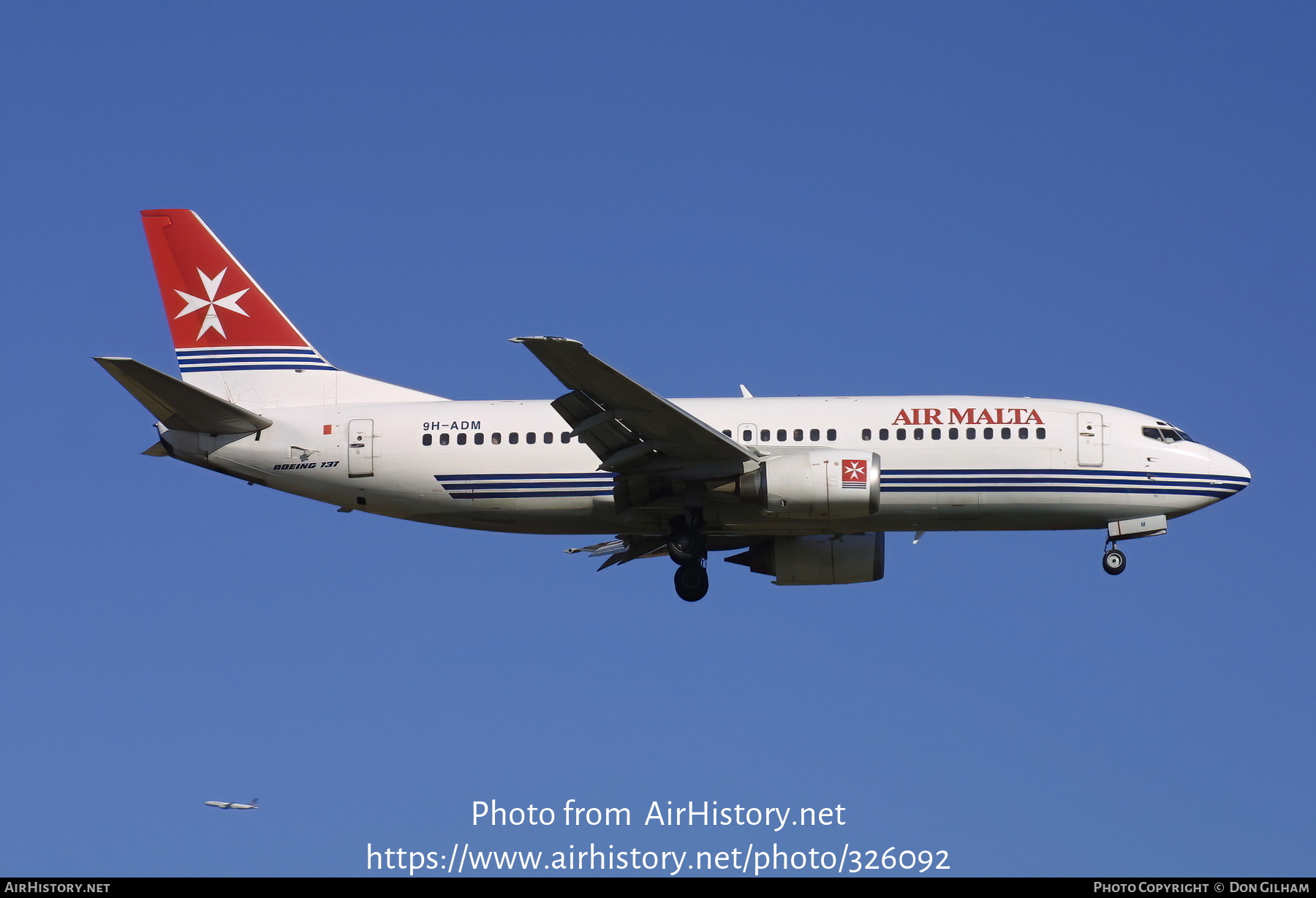 Aircraft Photo of 9H-ADM | Boeing 737-382 | Air Malta | AirHistory.net #326092