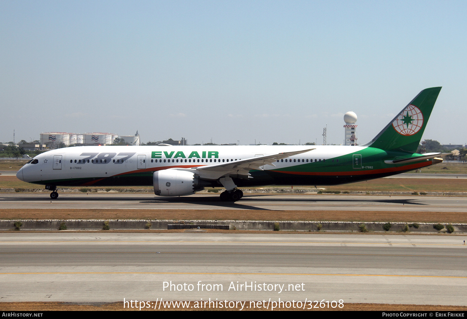 Aircraft Photo of B-17882 | Boeing 787-9 Dreamliner | EVA Air | AirHistory.net #326108