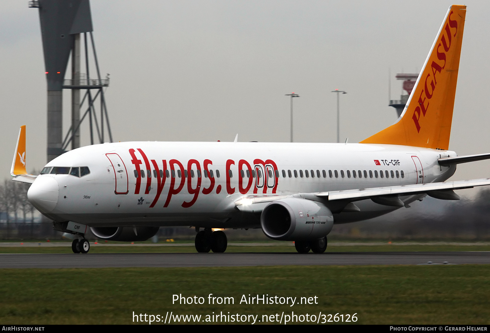 Aircraft Photo of TC-CRF | Boeing 737-800 | Pegasus Airlines | AirHistory.net #326126