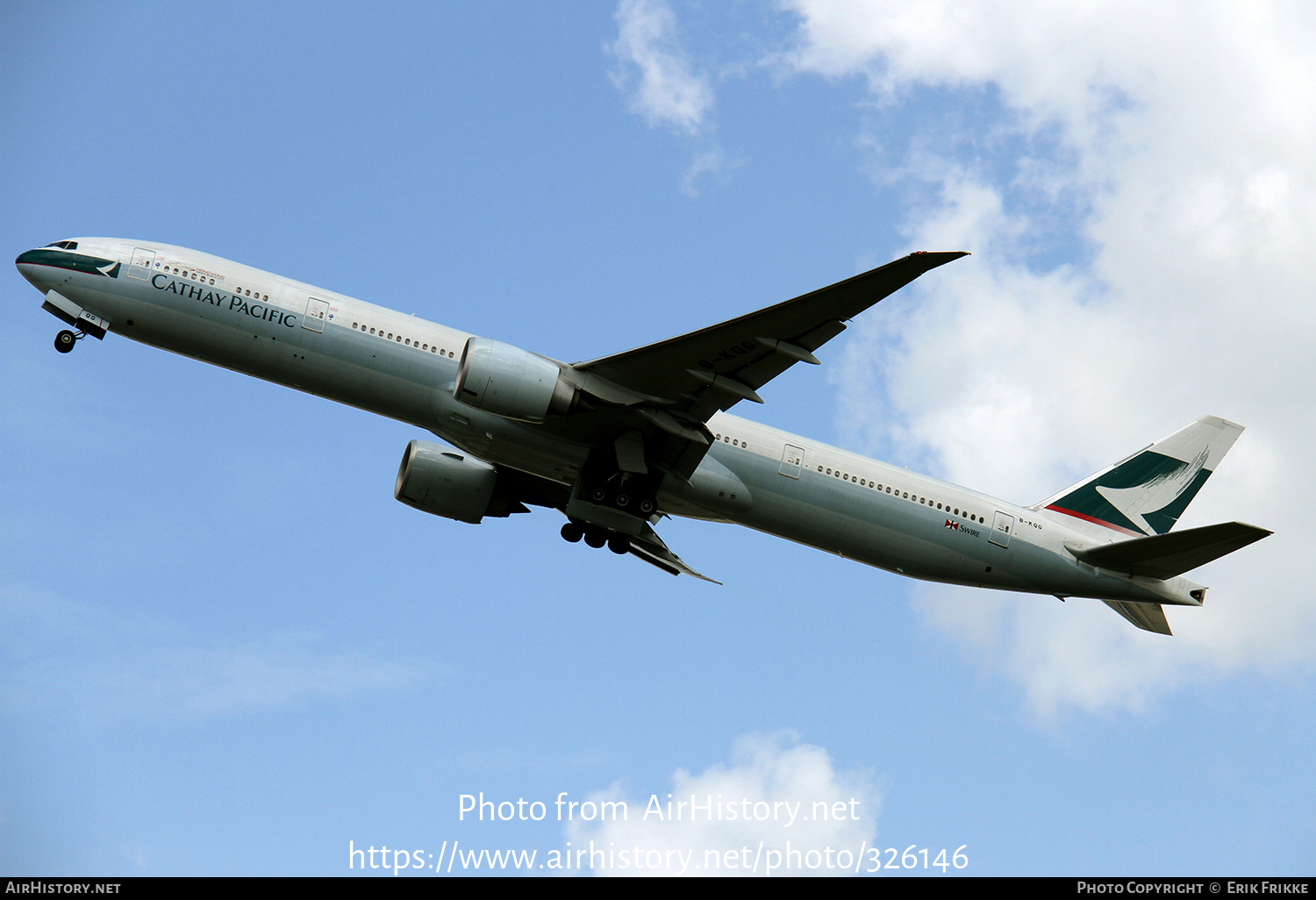 Aircraft Photo of B-KQG | Boeing 777-367/ER | Cathay Pacific Airways | AirHistory.net #326146