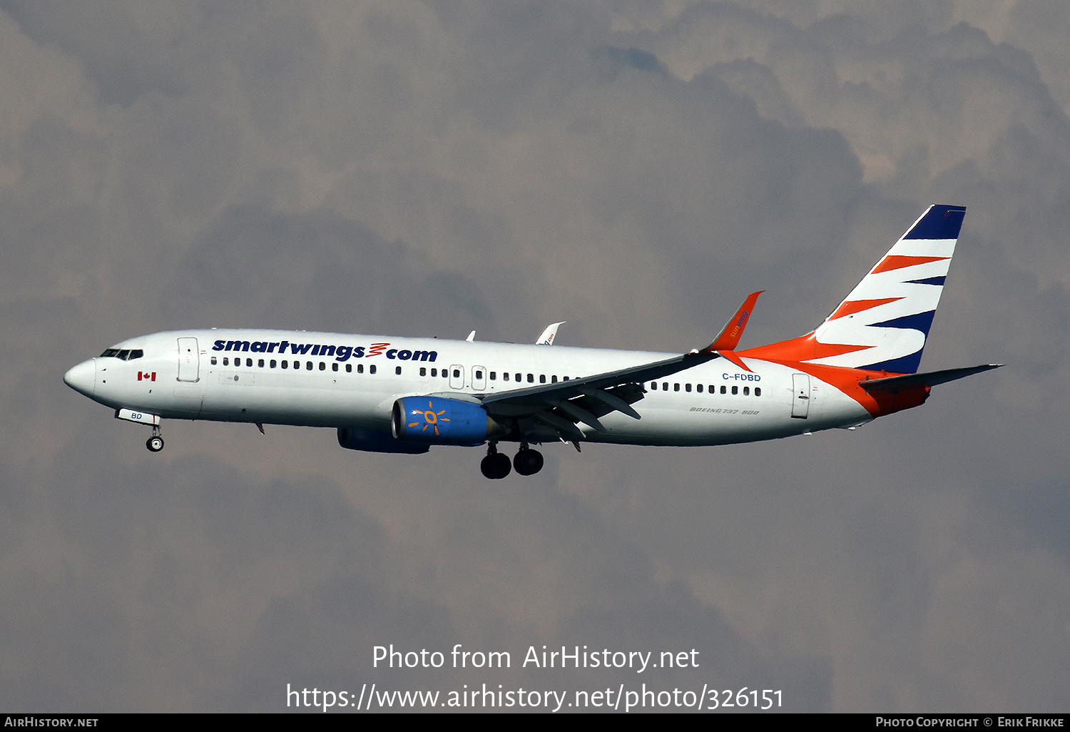 Aircraft Photo of C-FDBD | Boeing 737-8Q8 | Smartwings | AirHistory.net #326151