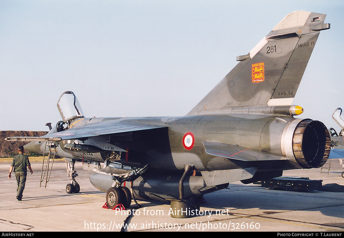 Aircraft Photo of 281 | Dassault Mirage F1CT | France - Air Force | AirHistory.net #326160