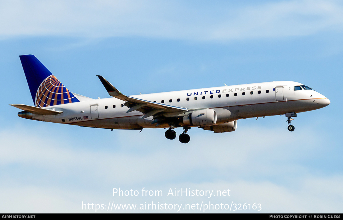 Aircraft Photo of N88346 | Embraer 175LR (ERJ-170-200LR) | United Express | AirHistory.net #326163