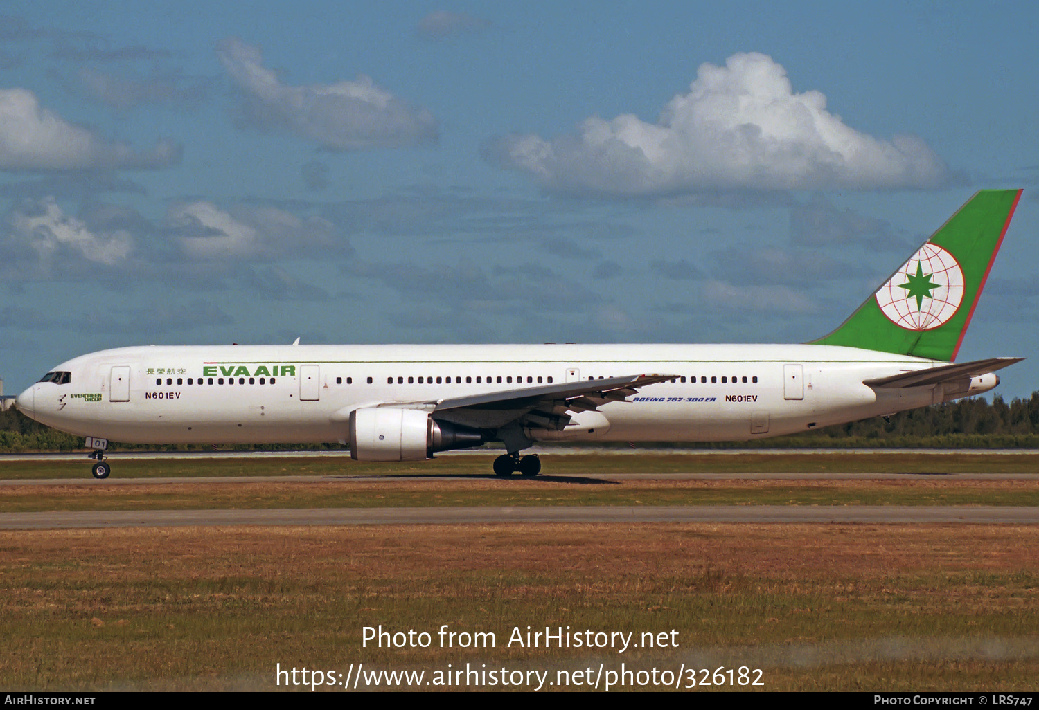 Aircraft Photo of N601EV | Boeing 767-3T7/ER | EVA Air | AirHistory.net #326182