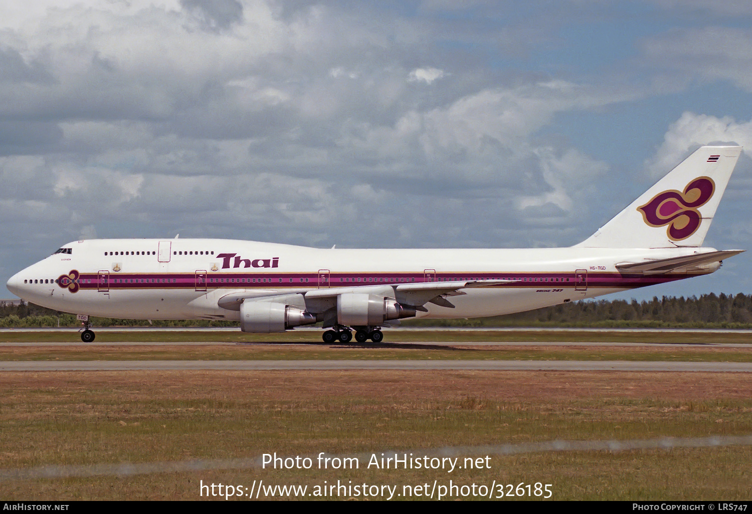 Aircraft Photo of HS-TGD | Boeing 747-3D7 | Thai Airways International | AirHistory.net #326185