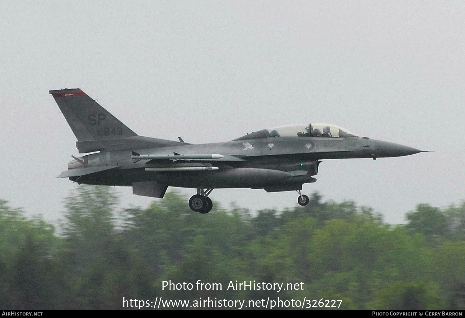 Aircraft Photo of 90-0843 / AF90-843 | General Dynamics F-16D Fighting Falcon | USA - Air Force | AirHistory.net #326227