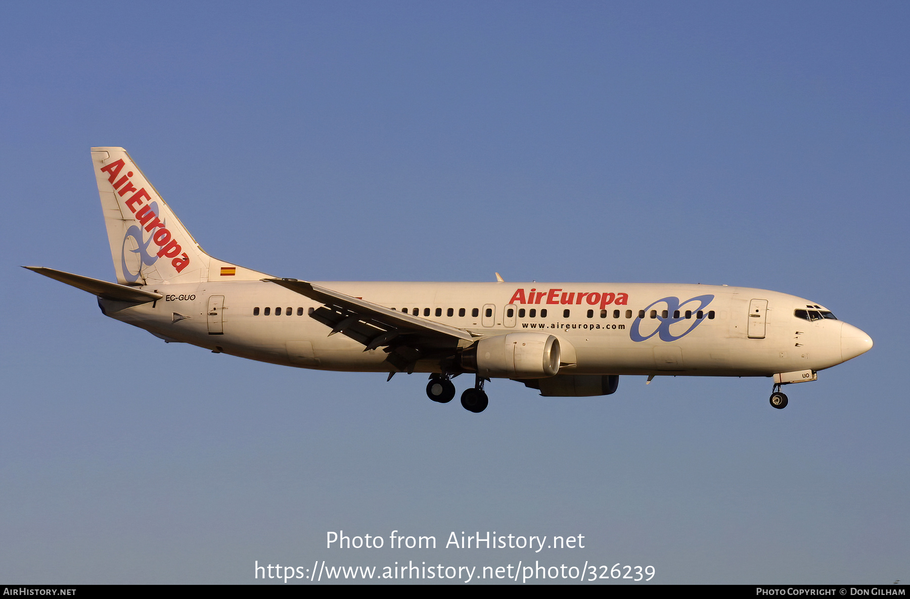 Aircraft Photo of EC-GUO | Boeing 737-4Q8 | Air Europa | AirHistory.net #326239