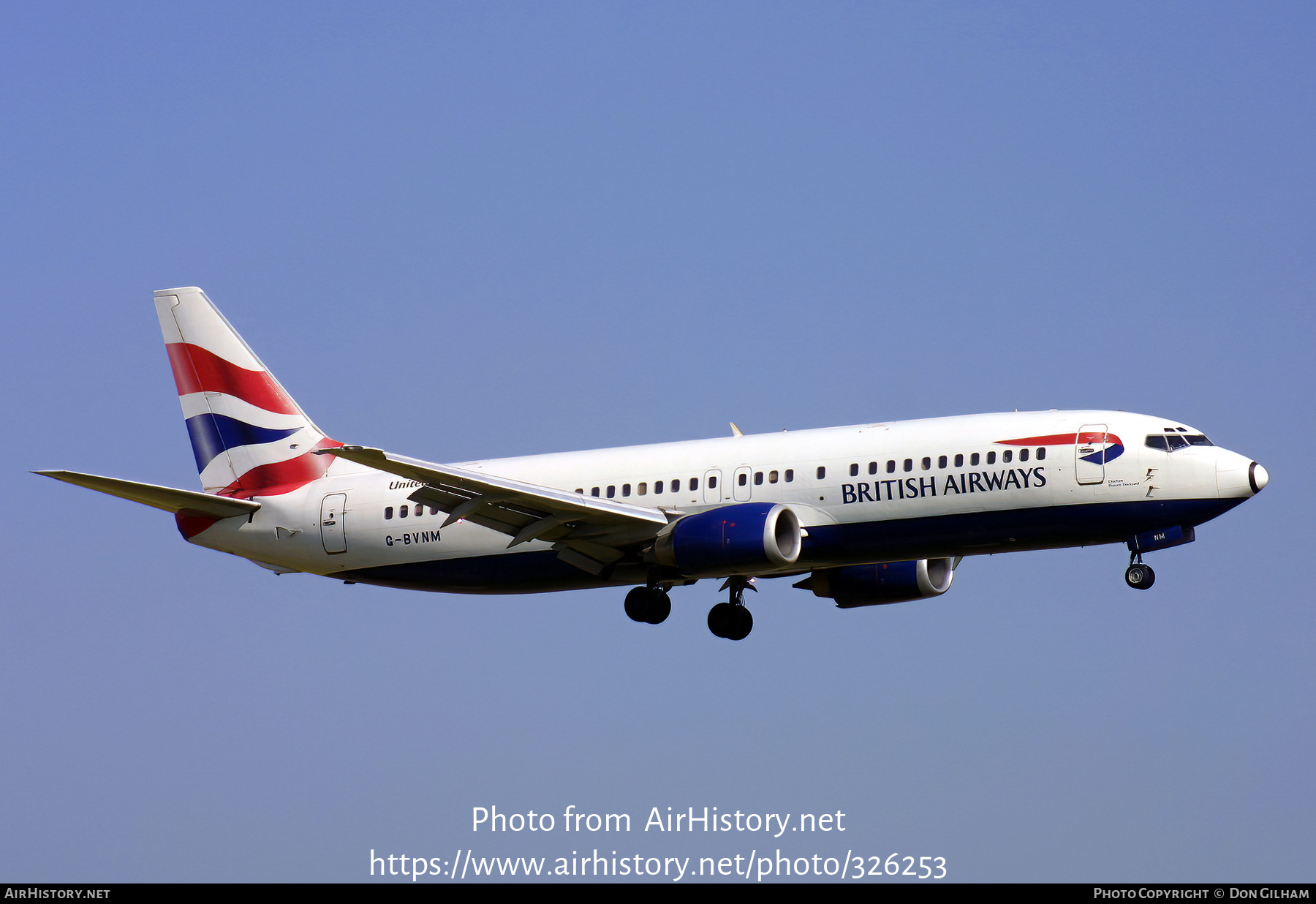 Aircraft Photo of G-BVNM | Boeing 737-4S3 | British Airways | AirHistory.net #326253