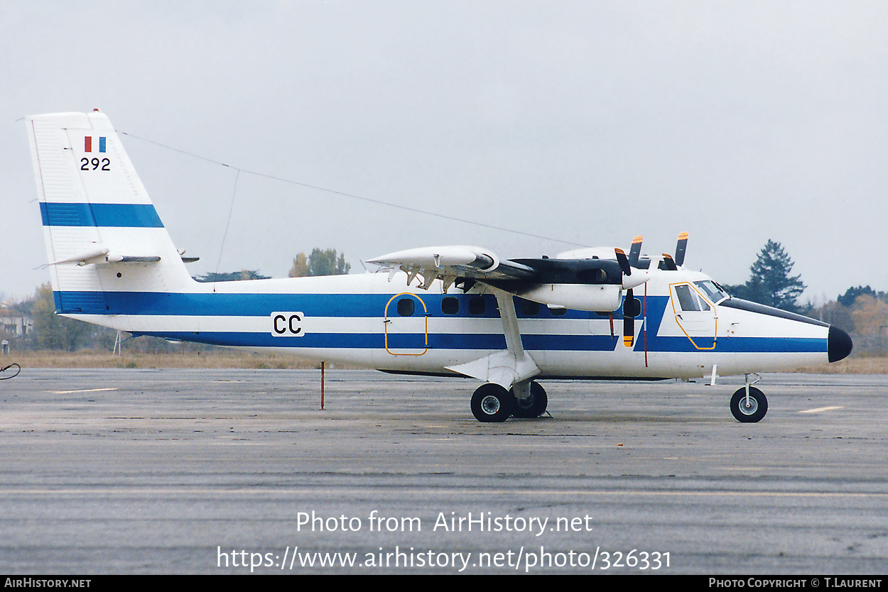 Aircraft Photo of 292 | De Havilland Canada DHC-6-300 Twin Otter | France - Air Force | AirHistory.net #326331