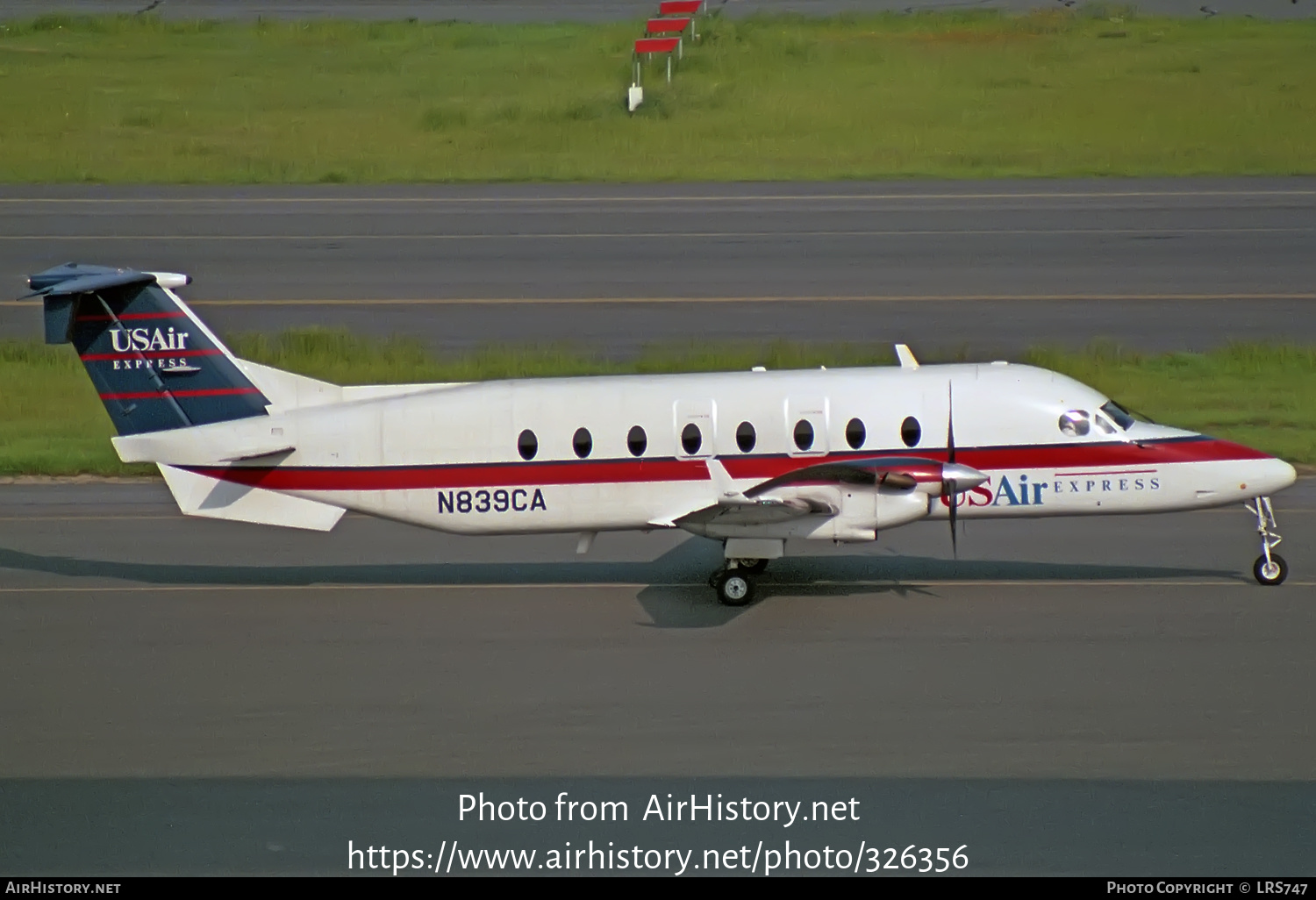 Aircraft Photo of N839CA | Beech 1900D | USAir Express | AirHistory.net #326356