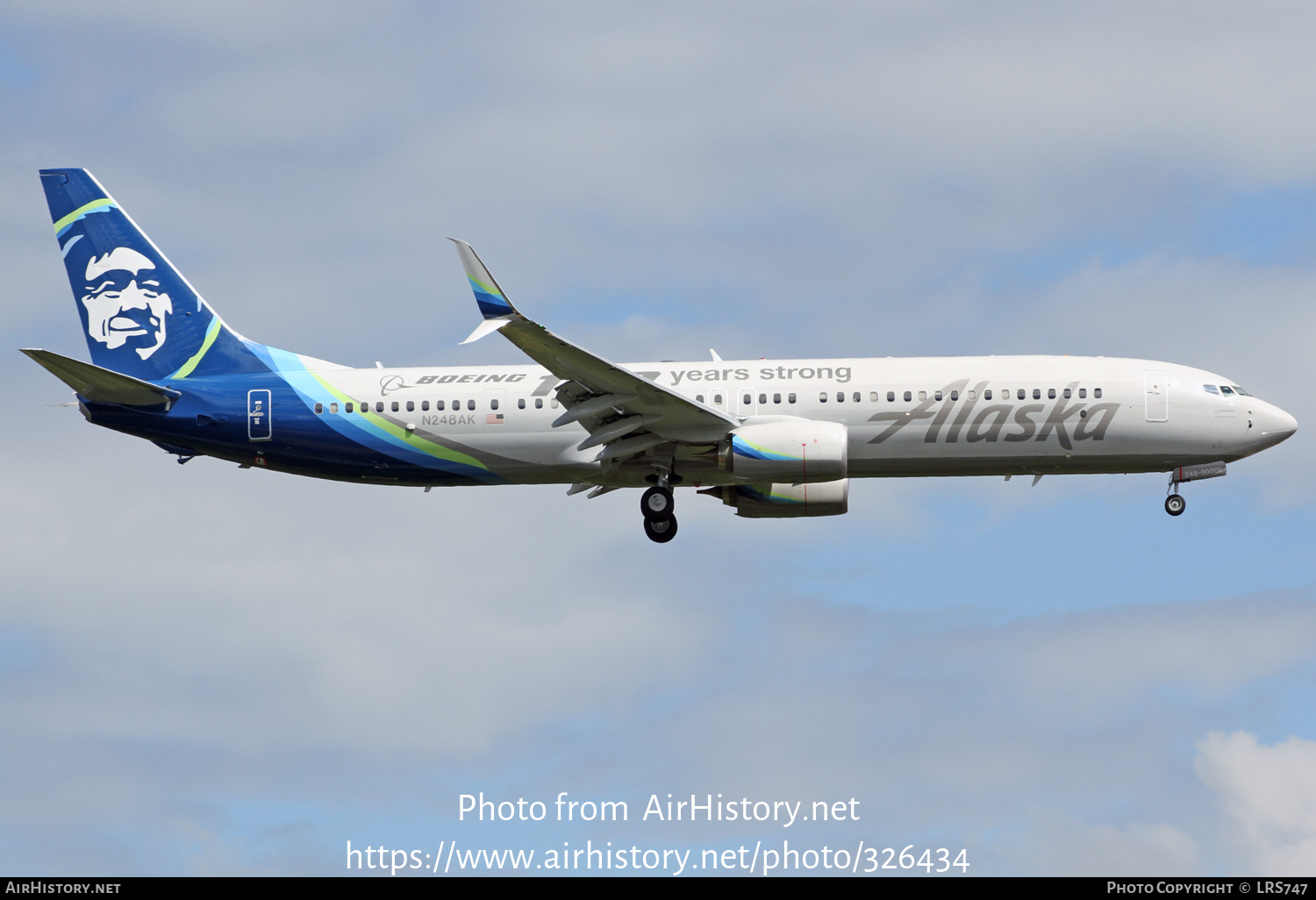 Aircraft Photo of N248AK | Boeing 737-990/ER | Alaska Airlines | AirHistory.net #326434