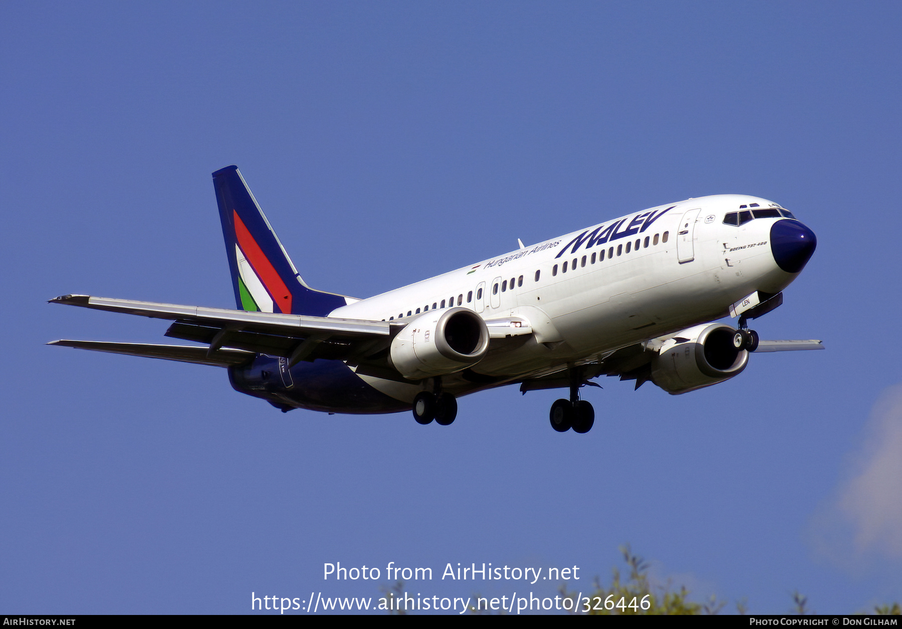 Aircraft Photo of HA-LEN | Boeing 737-4Y0 | Malév - Hungarian Airlines | AirHistory.net #326446