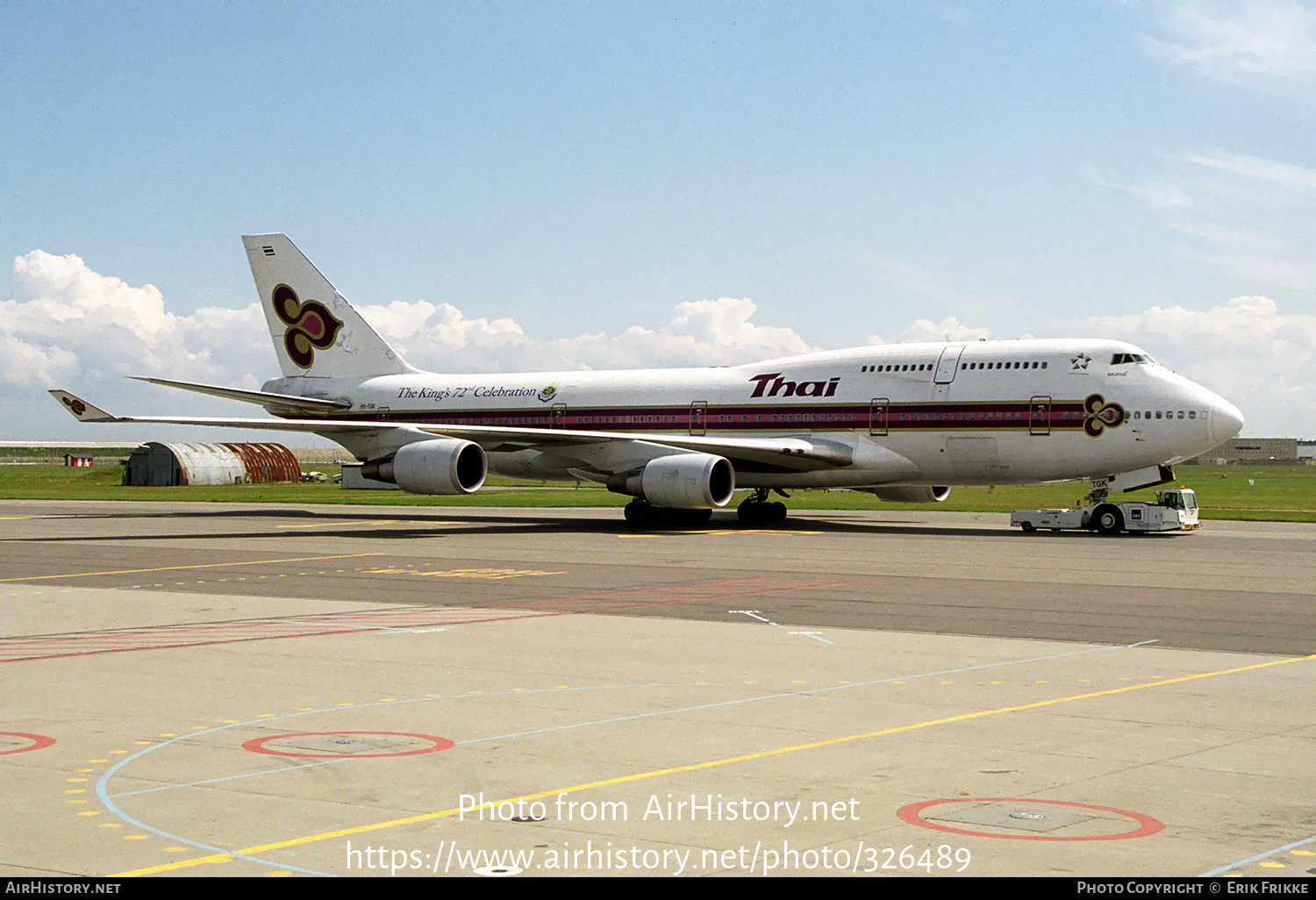 Aircraft Photo of HS-TGK | Boeing 747-4D7 | Thai Airways International | AirHistory.net #326489