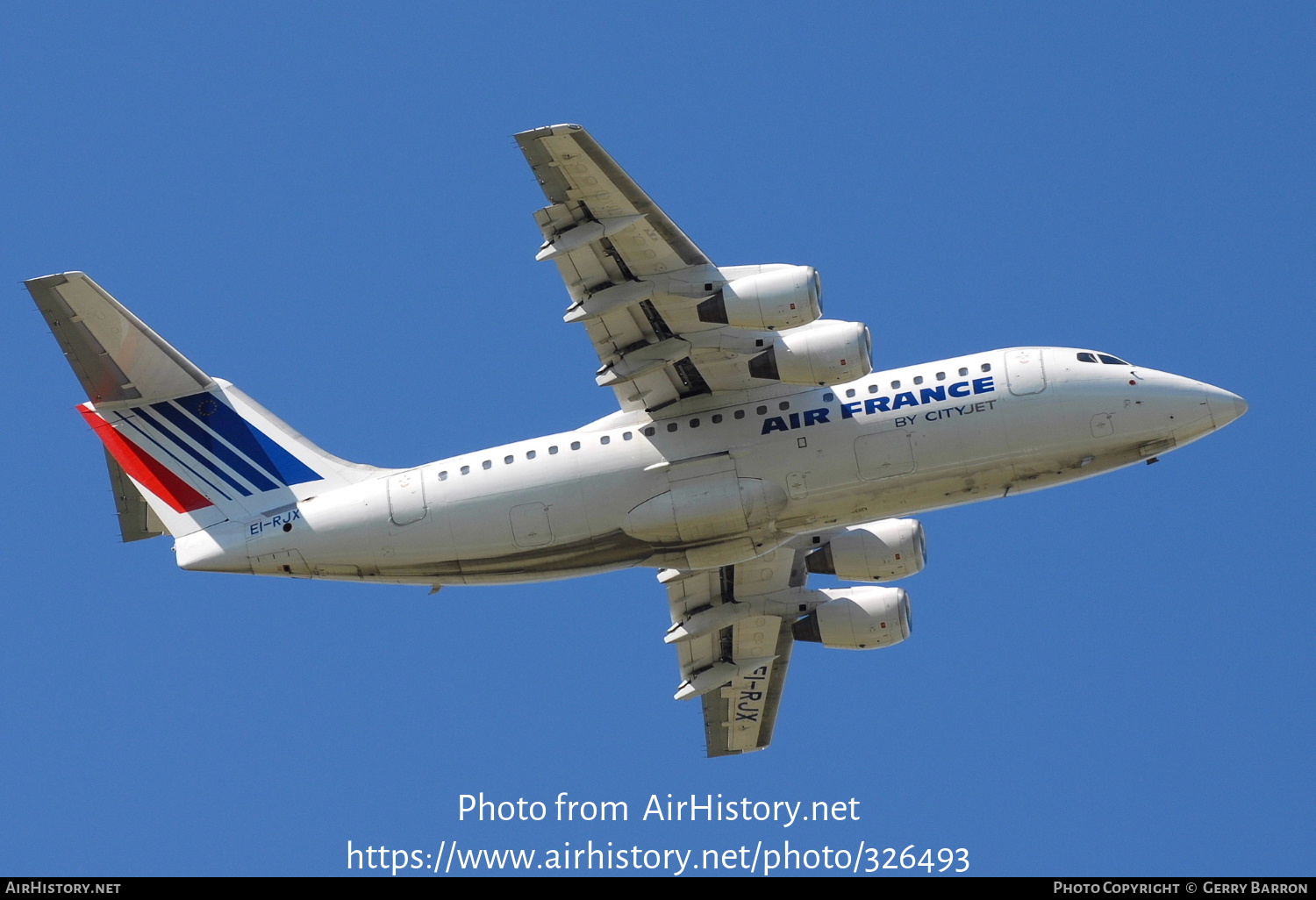 Aircraft Photo of EI-RJX | BAE Systems Avro 146-RJ85A | Air France | AirHistory.net #326493