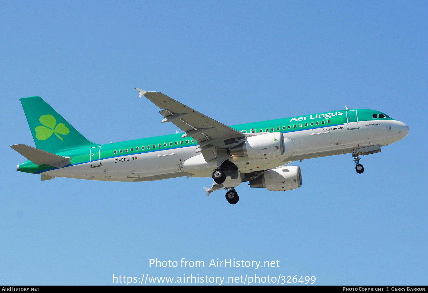 Aircraft Photo of EI-EDS | Airbus A320-214 | Aer Lingus | AirHistory.net #326499