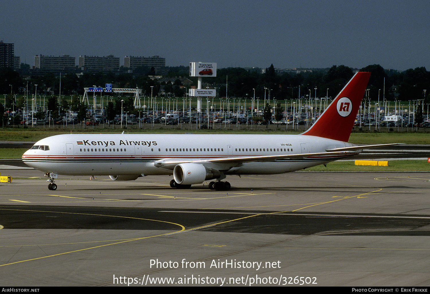 Aircraft Photo of VH-NOA | Boeing 767-33A/ER | Kenya Airways | AirHistory.net #326502