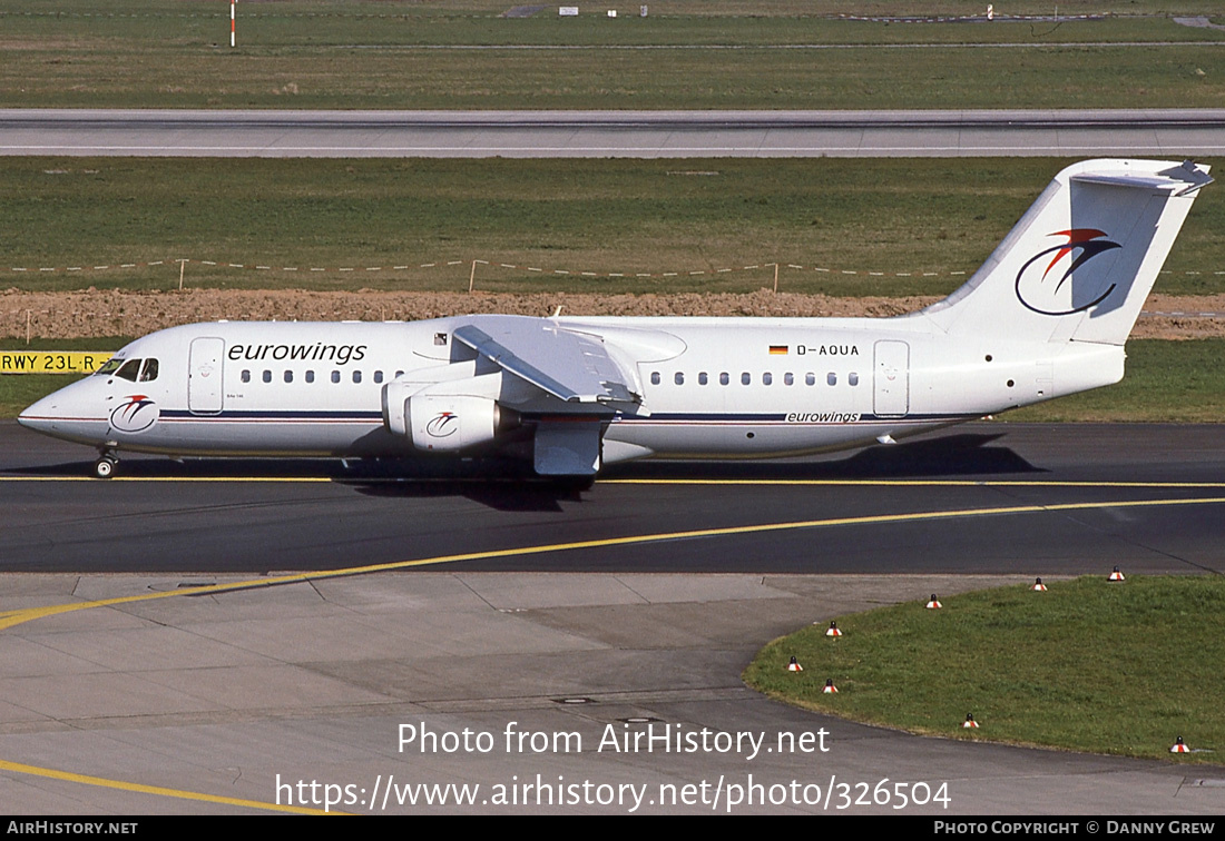 Aircraft Photo of D-AQUA | British Aerospace BAe-146-300 | Eurowings | AirHistory.net #326504