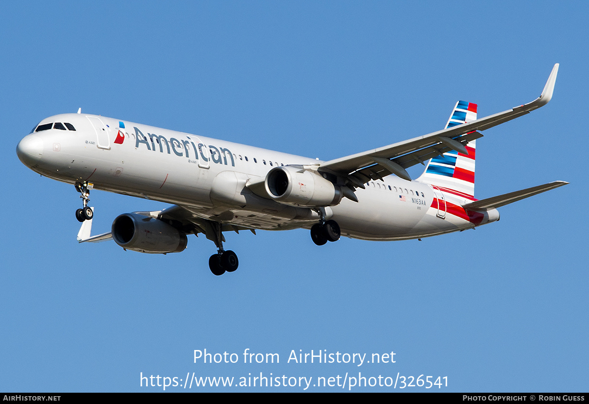 Aircraft Photo of N163AA | Airbus A321-231 | American Airlines | AirHistory.net #326541